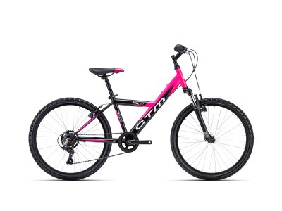 CTM WILLY 24 detský bicykel, čierna/ružová
