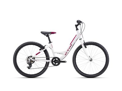 Bicicleta pentru copii CTM MISSY 24, alb/violet inchis