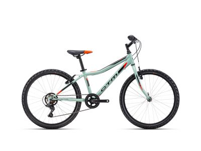 Bicicleta pentru copii CTM BERRY 1.0 24, gri-verde/portocaliu neon