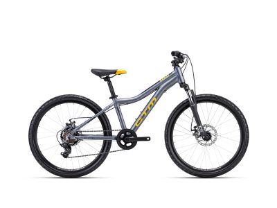 Bicicleta pentru copii CTM ROCKY 3.0 24, gri inchis mat/mango