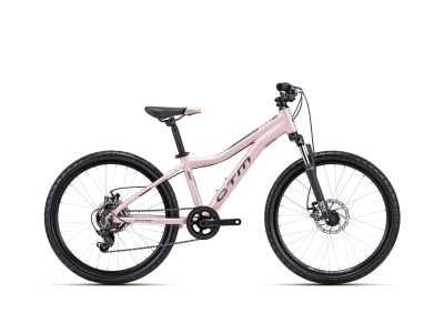 Bicicleta pentru copii CTM ROCKY 3.0 24, roz deschis mat