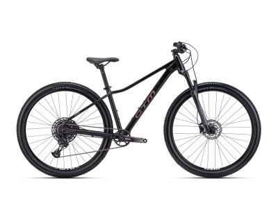 Bicicleta de dama CTM CHARISMA 7.0 29, negru mat/negru lucios