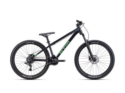 CTM RAPTOR 2.0 26 bicykel, čierna perleť/neónová zelená