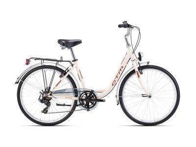 CTM OLIVIA 2.0 26 dámsky bicykel, matná svetlá béžová/hnedá