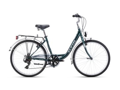 Bicicleta de dama CTM OLIVIA 2.0 26, verde inchis perlat