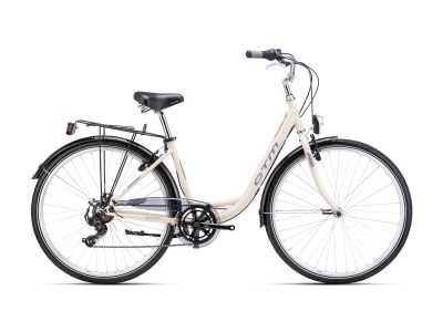 CTM RITA 1.0 28 dámsky bicykel, matná svetlá béžová/sivá