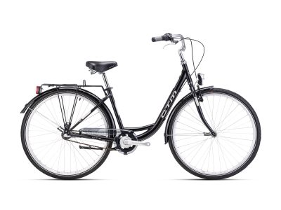 CTM RITA 2.0 28 dámsky bicykel, matná čierna/svetlá béžovosivá