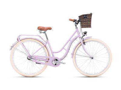 CTM FIORE 28 dámsky bicykel, svetlá fialová/strieborná