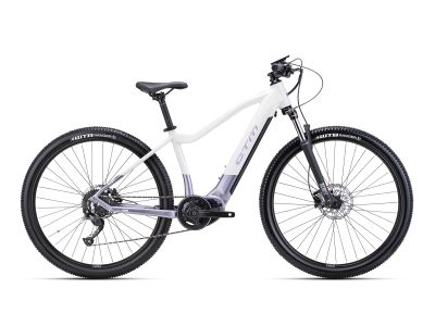 Bicicleta electrica dama CTM RUBY 29, alb perlat/violet deschis perlat
