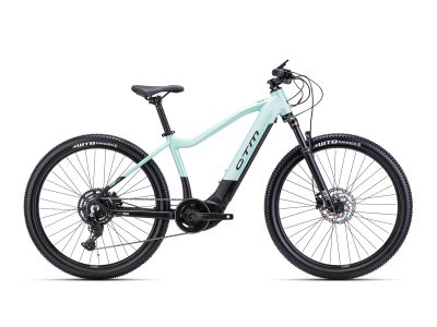 Bicicleta electrică pentru femei CTM RUBY Pro 27.5, negru mat/turcoaz perlat