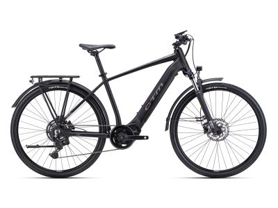 Bicicleta electrica CTM SENZE 28, negru mat/gri maro