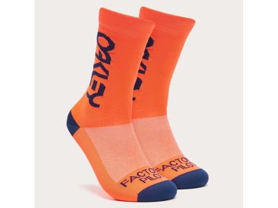 Oakley FACTORY PILOT MTB SOCKS ponožky, neon orange