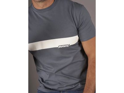 Mavic Corporate Stripe póló, orion kék/törtfehér