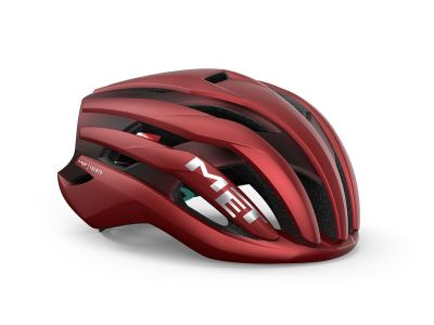 Kask MET TRENTA MIPS, czerwona dalia