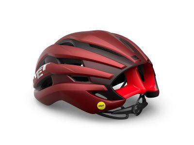 Kask MET TRENTA MIPS, czerwona dalia