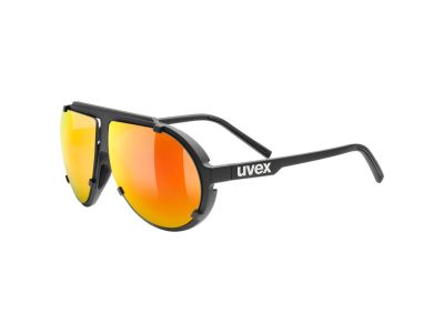 uvex Esntl pina szemüveg, fekete matt/tükörvörös