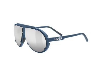 uvex Esntl pina glasses, blue matt/mirror silver