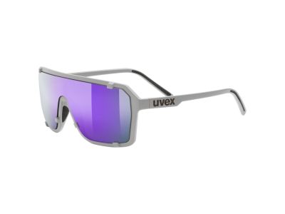 uvex Esntl epic Brille, grau matt/spiegelviolett