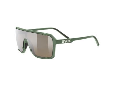 uvex Esntl epic moss glasses, green matt/mirror gold