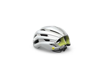 Kask MET TRENTA MIPS, niebarwiony, biało-lime żółty, limitowany