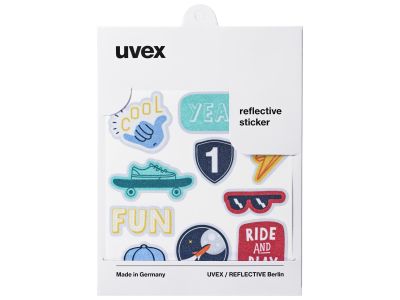 uvex reflexx helmet stickers, cool