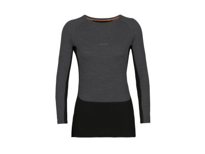 icebreaker 200 ZoneKnit™ Merino Thermal women&amp;#39;s T-shirt, Jet heather/black