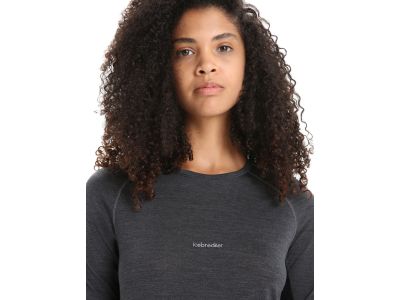 icebreaker 125 ZoneKnit™ Merino Blend Women&#39;s T-Shirt, Jet Heather/Black