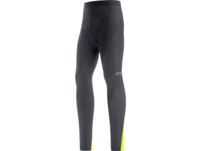 GOREWEAR C3 Thermo Tights+ pantaloni, negru/galben neon