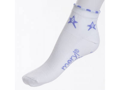 Sportful ponožky 3 cm dámske biele levanduľové