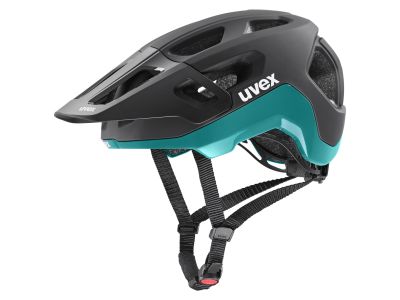 uvex React helma, black/teal matt