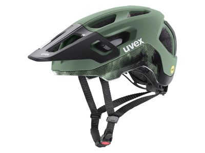 uvex React mips helma, moss green/black matt