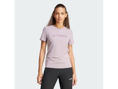 T-shirt damski adidas TERREX CLASSIC LOGO, ukochana fig