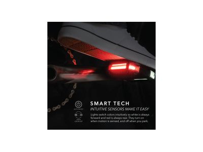 Redshift Full Arclight City platform pedálok lámpával, fekete