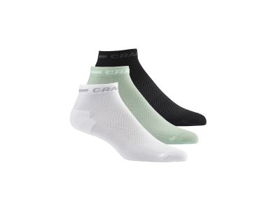 Craft CORE Dry Mid ponožky, 3 ks, zelená