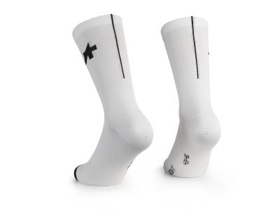 ASSOS R S9 Socken, Doppelpack, weiße Serie