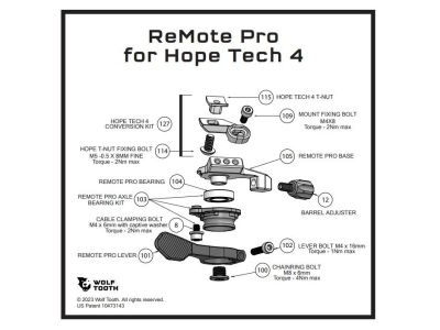Wolf Tooth REMOTE PRO Hope Conversion Kit