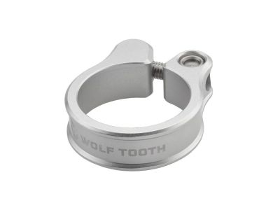 Wolf Tooth saddle clamp, 34.9 mm, raw silver