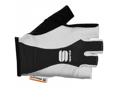 Damskie rękawiczki rowerowe Sportful Pro w kolorze biało-czarnym