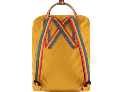 Fjällräven Kånken Rainbow backpack, 16 l, ochre/rainbow