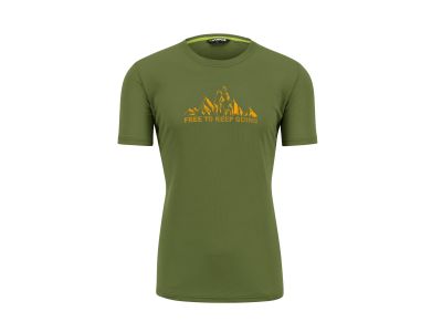 Karpos Loma Print tričko, džíny green/radiant