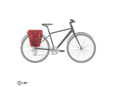 ORTLEB Back-Roller Plus taška na nosič, 23 l, dark chilli