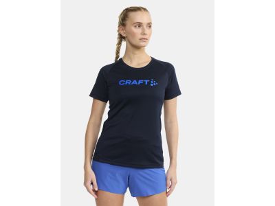 Damska koszulka t-shirt Craft CORE Essence Logo w kolorze niebieskim