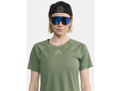 Damska koszulka T-shirt Craft PRO Trail SS, zielona