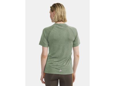 Damska koszulka T-shirt Craft ADV Trail Wool SS, zielona