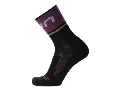 UYN CYCLING ONE LIGHT women&#39;s socks, Black/Violet