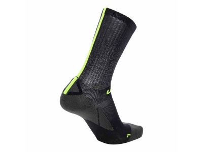 UYN CYCLING AERO Socken, Schwarz/Limette