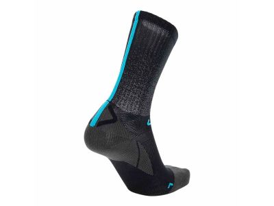 UYN CYCLING AERO socks, Black/Turquoise
