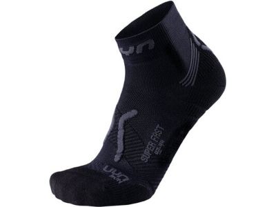 UYN RUN SUPER FAST socks, 2 pairs, Black/Anthracite