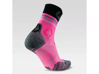 UYN RUNNER’S ONE SHORT women's socks, pink fluo