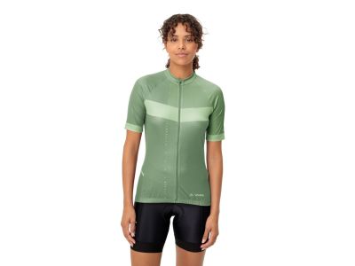 Damska koszulka rowerowa VAUDE Posta II w kolorze wierzbowo-zielonym